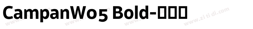 CampanW05 Bold字体转换